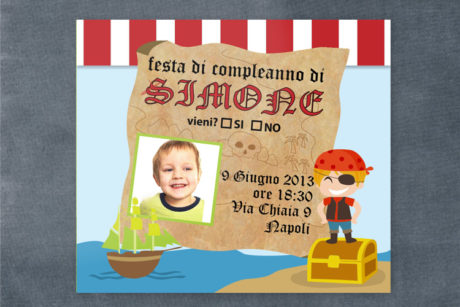 invito compleanno pirata